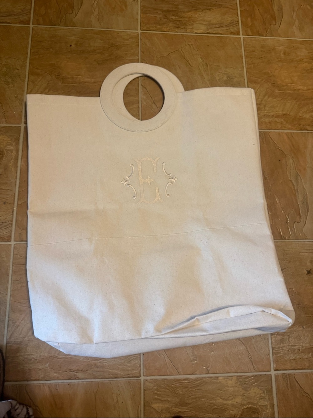 Sanctuary Cream Canvas Tote with Round Handles